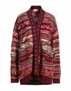 Laneus Womens Cardigan in Red