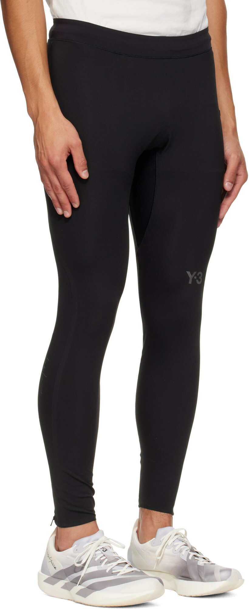 Y-3 Black Running Leggings