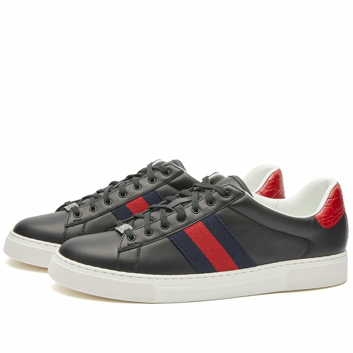 Photo: Gucci Men's Lace Sneakers in Black