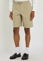 DRÔLE DE Monsieur Short Elastiqué Textured Canvas Shorts Khaki