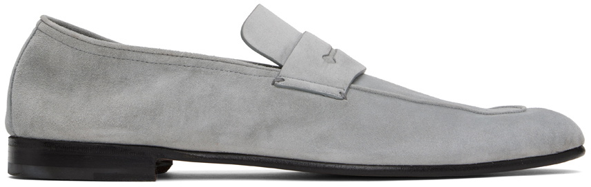 ZEGNA Gray L'Asola Loafers