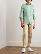 Incotex - Slim-Fit Linen Trousers - Neutrals