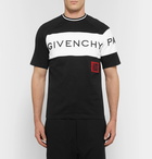 Givenchy - Slim-Fit Logo-Embroidered Cotton-Jersey T-Shirt - Men - Black