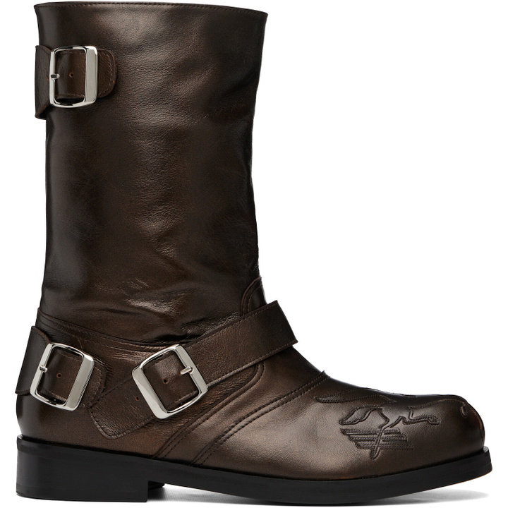 Photo: Stefan Cooke Brown Pegasus Biker Boots