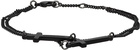 Dsquared2 Black Double Cross Bracelet