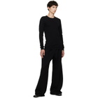 Les Tien Black Thermal Fitted Long Sleeve T-shirt