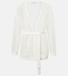 Max Mara Gelo open-knit cotton wrap cardigan