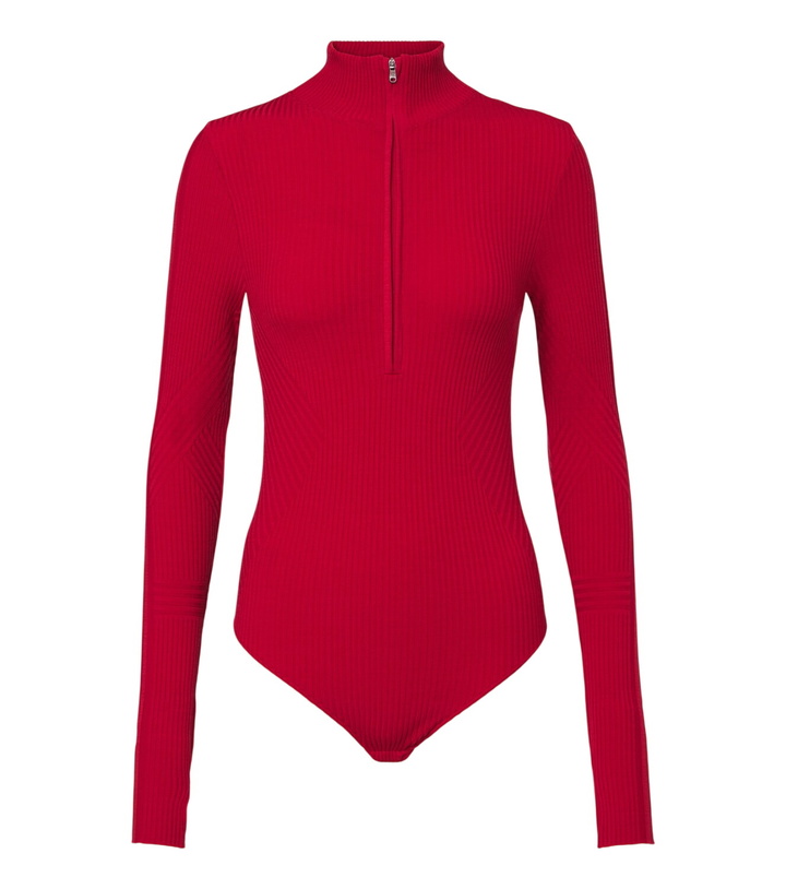 Photo: Perfect Moment Ribbed-knit wool-blend bodysuit