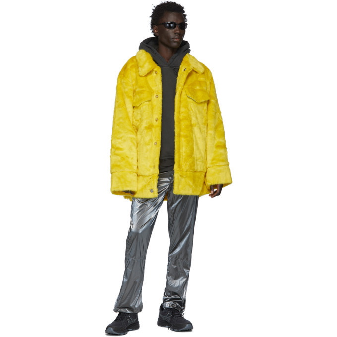 Landlord Yellow Faux-Fur Jacket Landlord