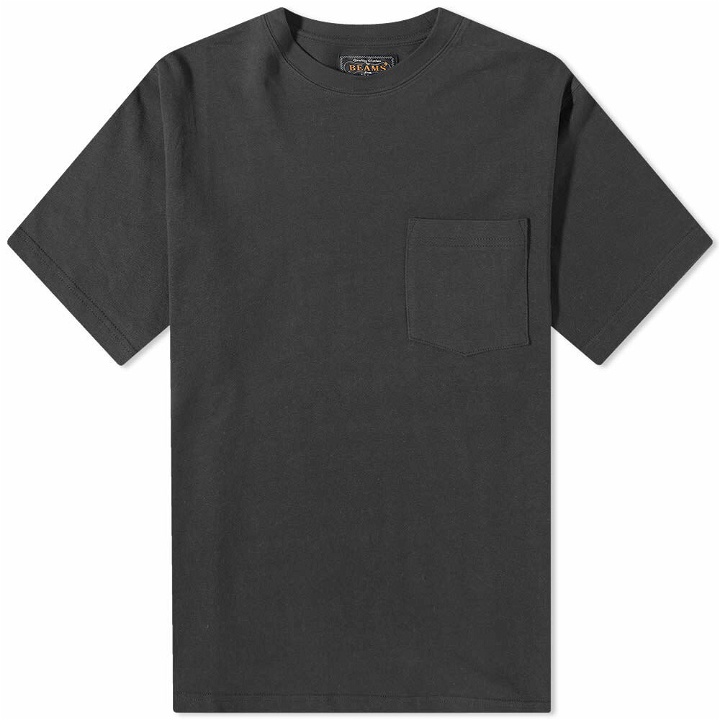 Photo: Beams Plus Men's Crew Neck Pocket T-Shirt in Charcoal