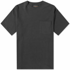 Beams Plus Men's Crew Neck Pocket T-Shirt in Charcoal