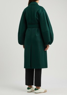 Harris Wharf London Belted Wool Coat Green