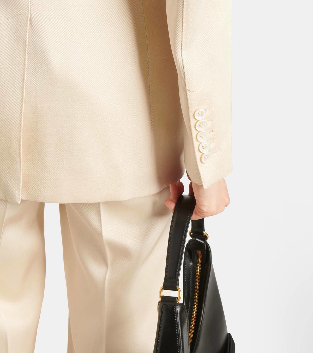 Tom Ford Double-breasted silk and wool twill blazer TOM FORD