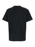 Purple Brand Black Crewneck T-shirt With Logo Print On The Front In Cotton Man