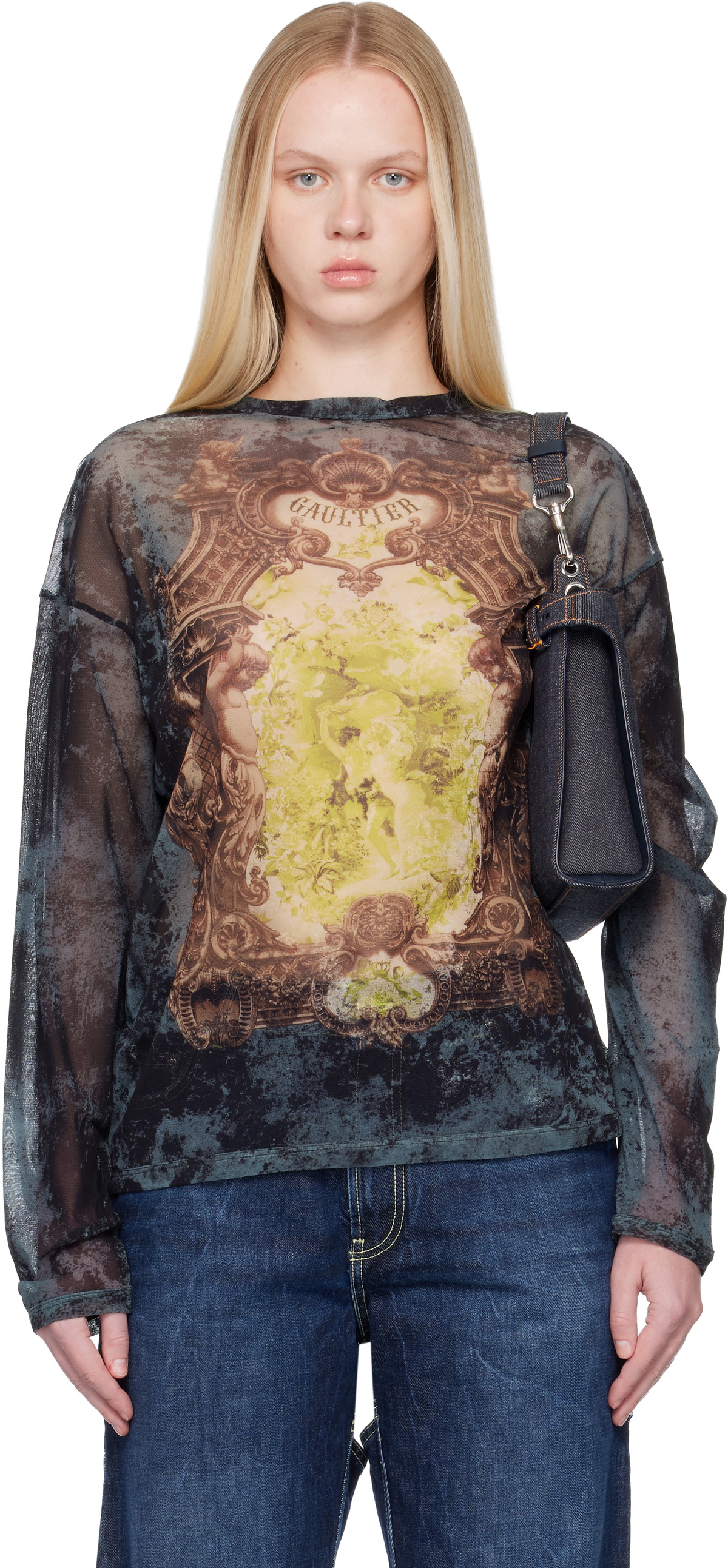 Jean Paul Gaultier Multicolor 'The Oversized Médaillon' T-shirt