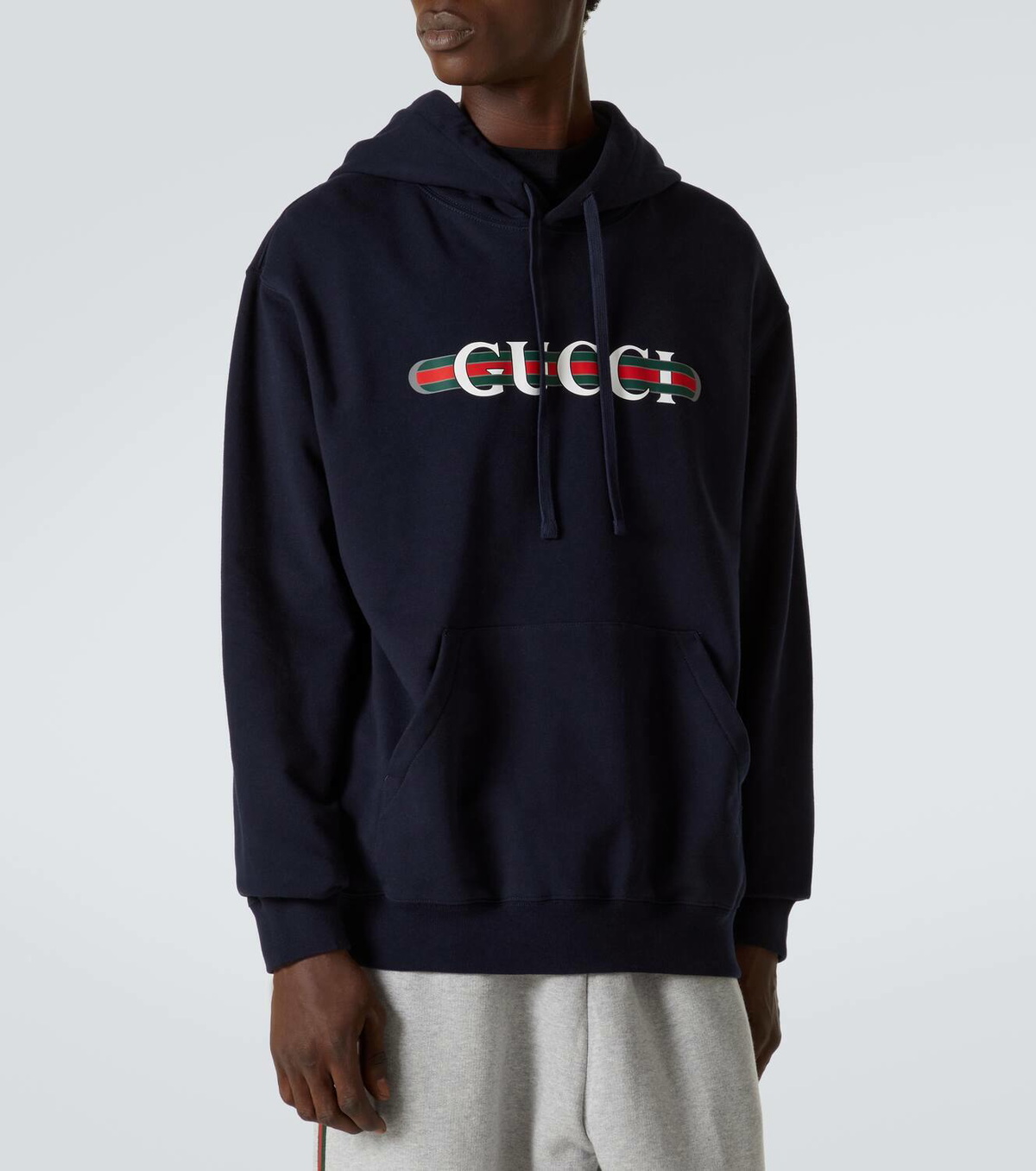 Gucci Logo cotton jersey hoodie Gucci