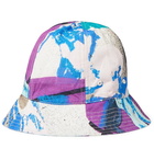 Folk - Alfie Kungu Printed Linen and Cotton-Blend Bucket Hat - Purple