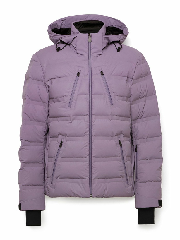 Photo: Aztech Mountain - Nuke Suit Quilted Hooded Down Ski Jacket - Purple