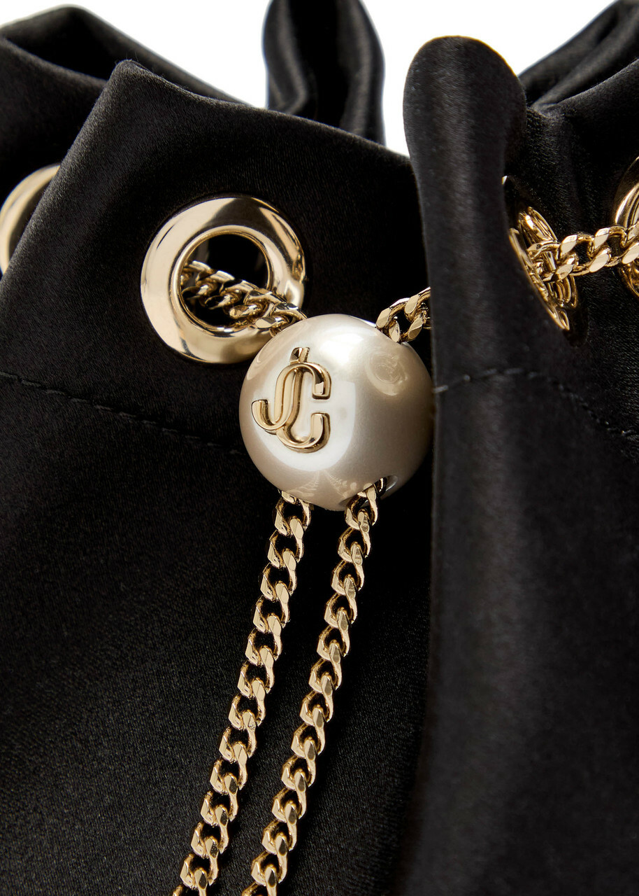 Jimmy Choo Bon Bon Satin Bucket bag - Black - One Size