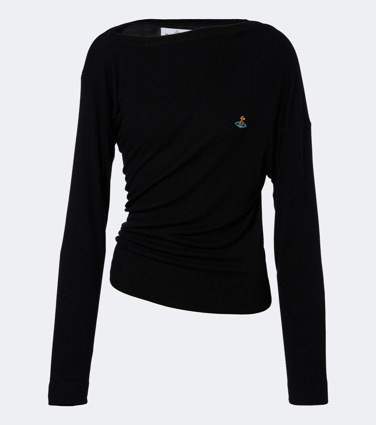 Vivienne Westwood Draped ribbed-knit top