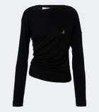 Vivienne Westwood Draped ribbed-knit top