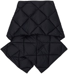 TAION Black Quilted Down Scarf