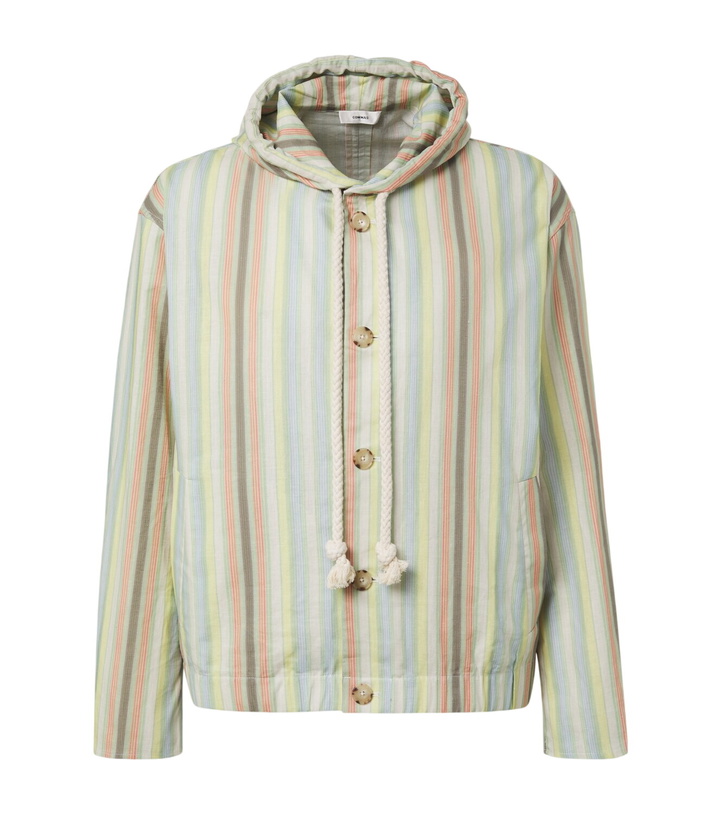 Photo: Commas Striped hooded hemp and cotton jacket