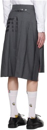 Thom Browne Gray 4-Bar Skirt