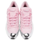Raf Simons Pink and Silver adidas Originals Edition Ozweego Sneakers
