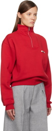 JACQUEMUS Red 'Le Camionneur Gros Grain' Sweatshirt