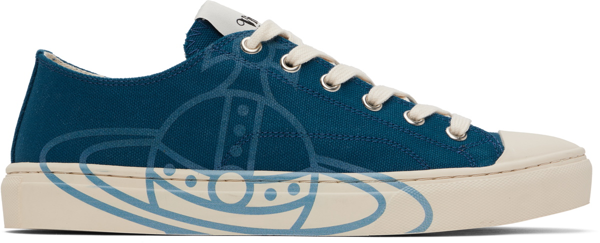 Vivienne Westwood Blue Low Top Plimsoll Sneakers Vivienne