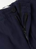 Stone Island - Straight-Leg Cotton-Canvas Cargo Trousers - Blue