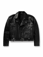 Rick Owens - Cropped Buckled Leather Jacket