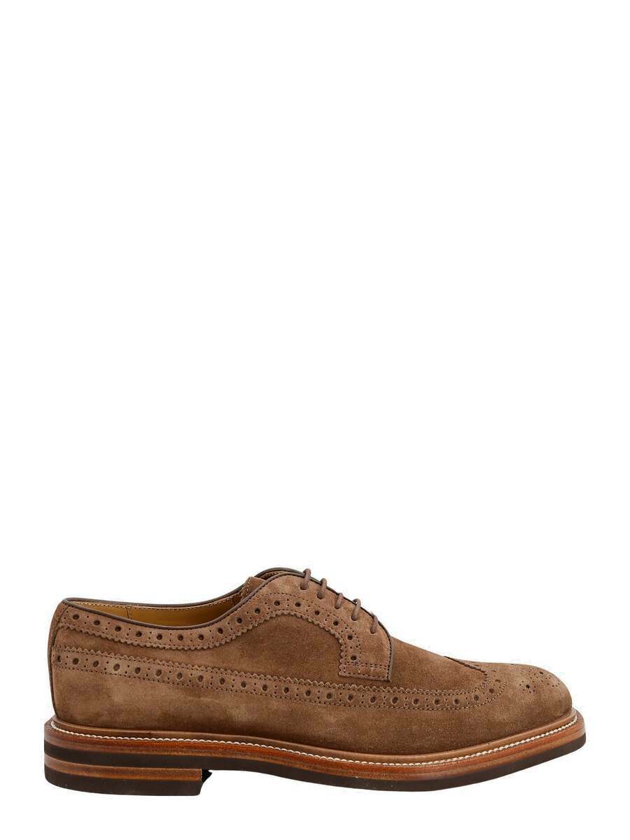 Brunello Cucinelli Lace Up Shoe Brown Mens Brunello Cucinelli