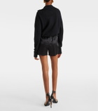 Tom Ford High-rise silk-blend satin shorts