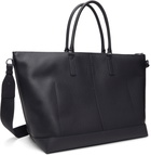 Lacoste Black 'Club Lacoste' Grain Leather Weekend Tote