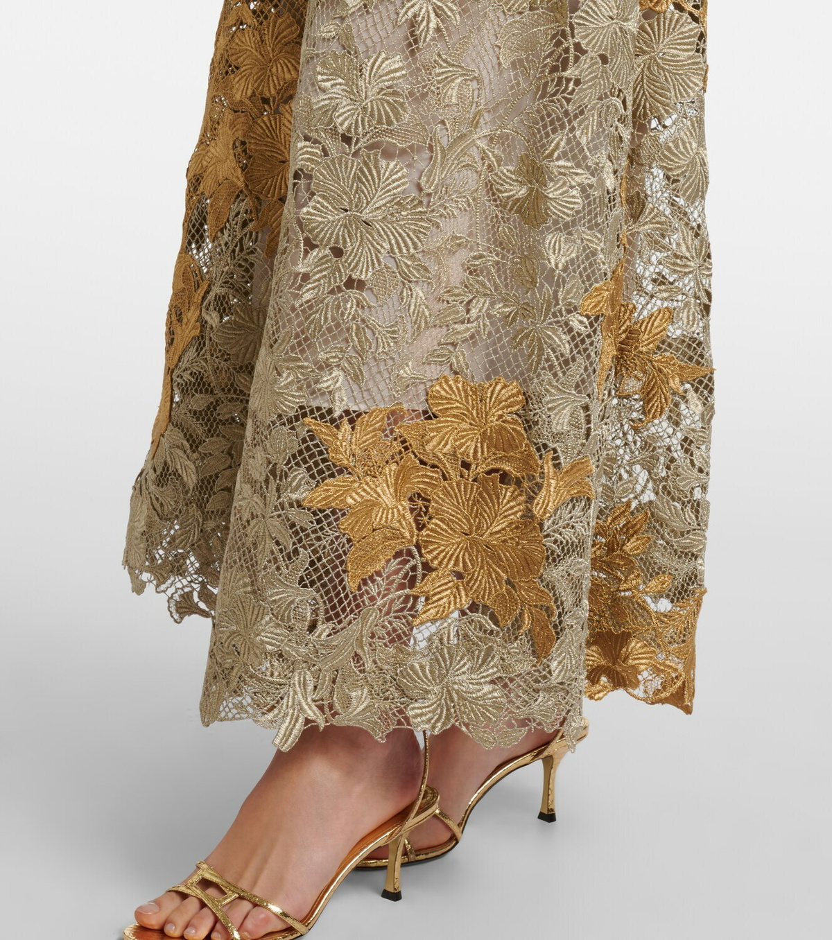 Oscar de la Renta Guipure lace cocktail dress