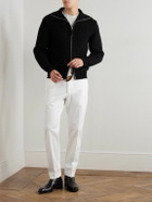 TOM FORD - Tapered Cotton-Blend Twill Chinos - White