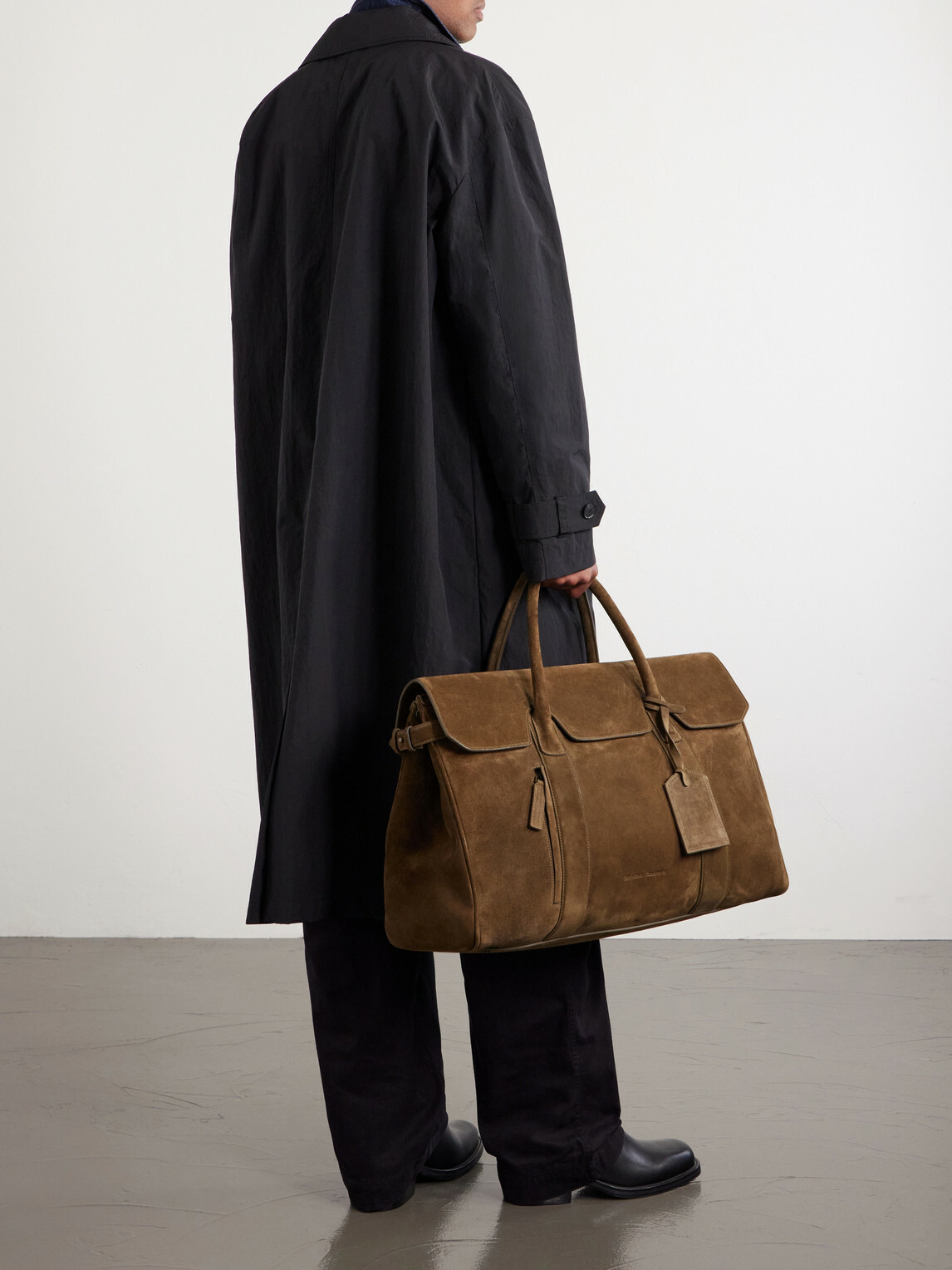 Officine Creative - Bostonian 001 Suede Weekend Bag