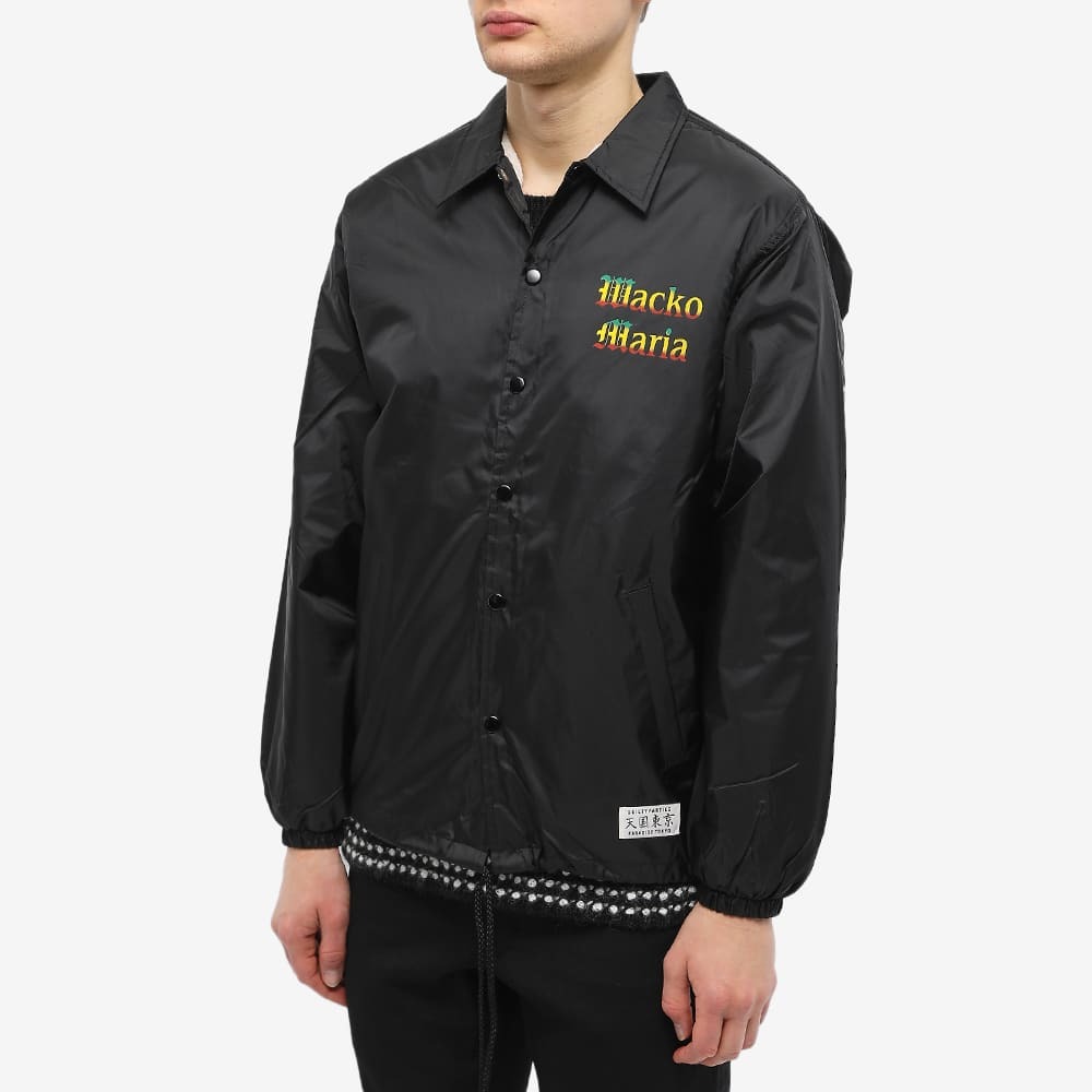 Wacko Maria Men's Maria Boa Coach Jacket in Black