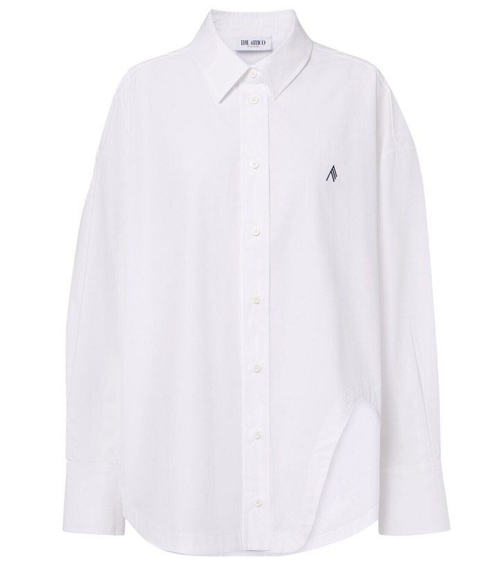 Photo: The Attico Asymmetric cotton poplin shirt