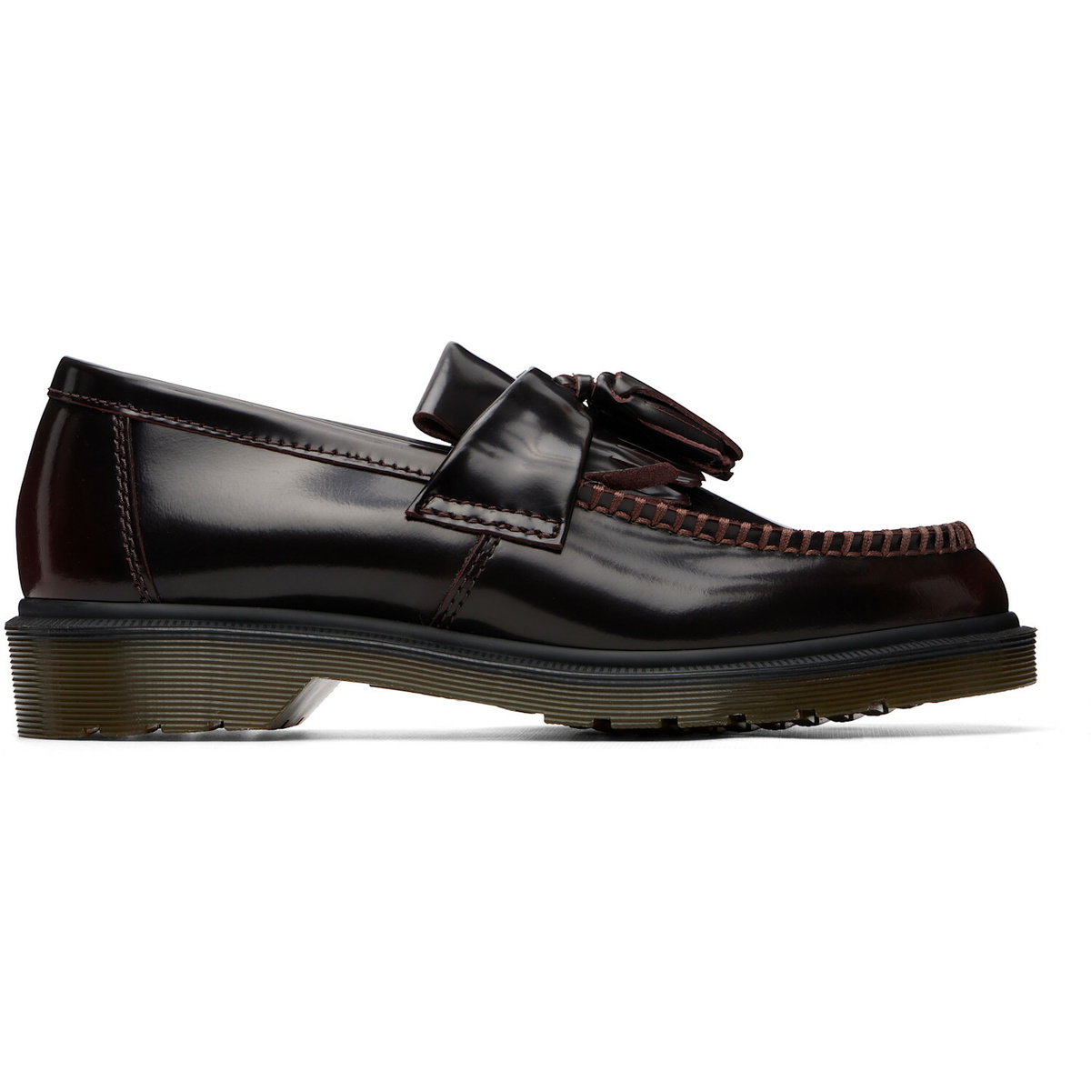 Dr. Martens Burgundy Adrian Arcadia Leather Tassel Loafers