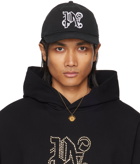 Palm Angels Black Monogram Cap