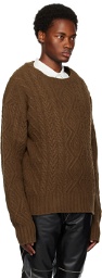 Martine Rose Brown Doll Sweater