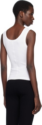 FLORE FLORE White Hillie Tank Top