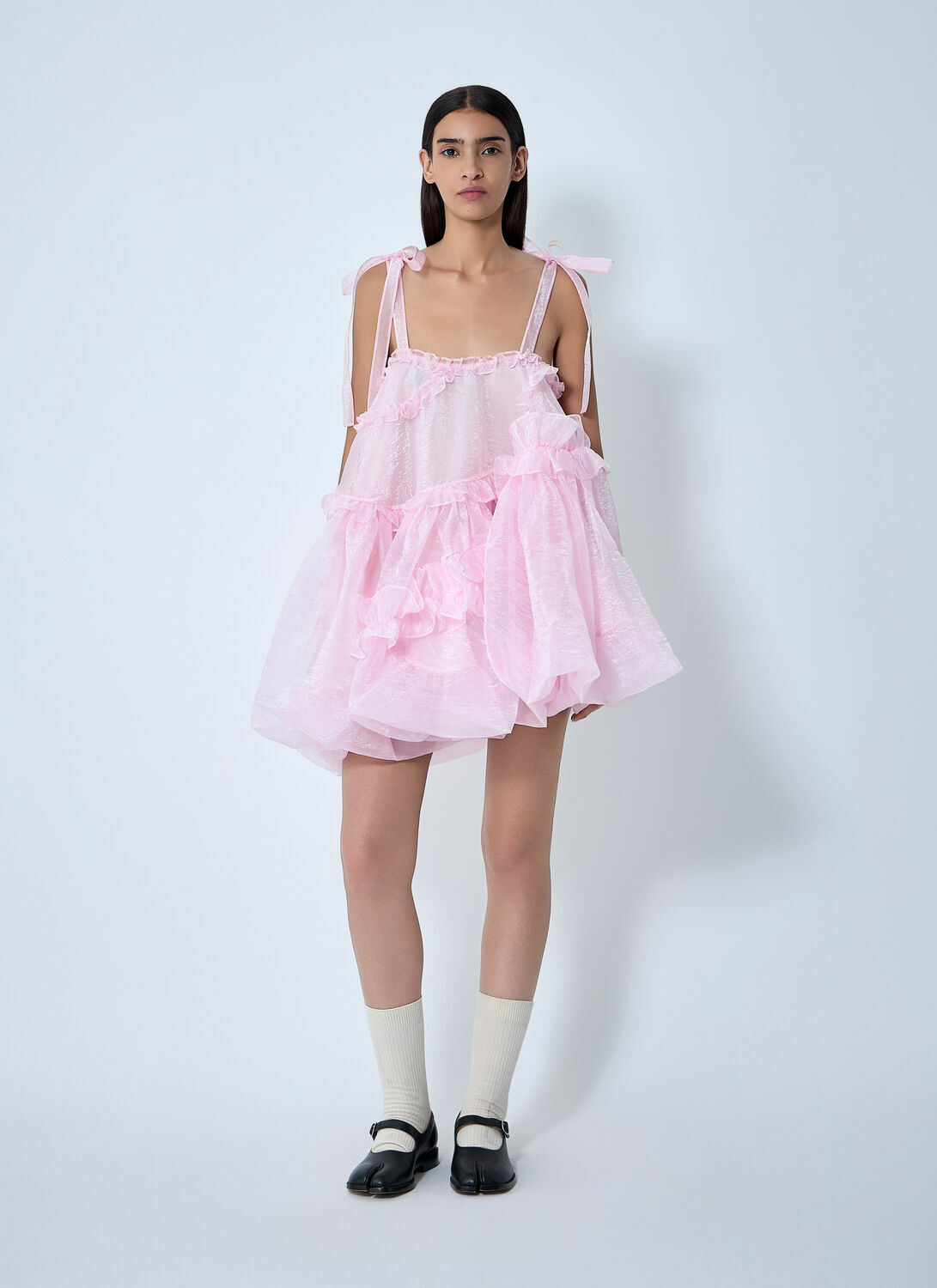Cecilie Bahnsen Ruffle Trim Midi Dress