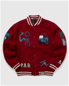 By Parra Run Sit & Bike Varsity Jacket Red - Mens - College Jackets