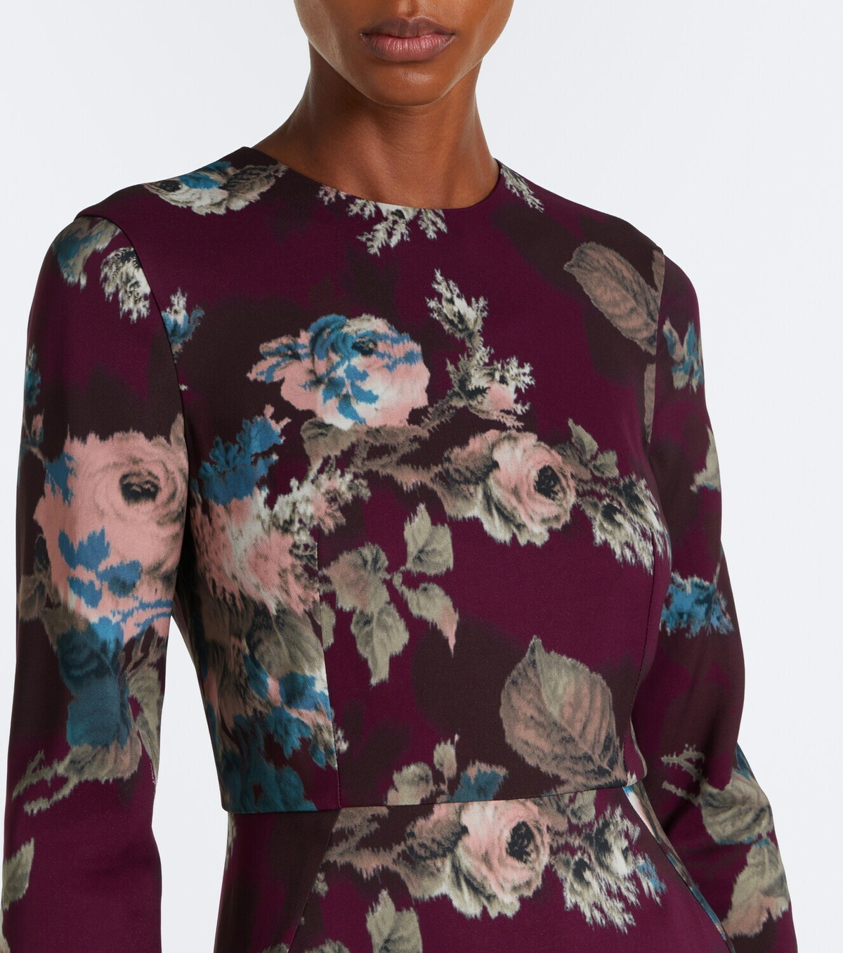 Erdem Floral cady midi dress