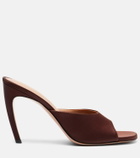 The Attico Betta 95 satin mules