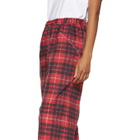 Tricot Comme des Garcons Red Tartan Trousers